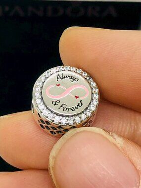 ✨🔥Pandora Always & Forever Wedding Anniversary Infinity Love Button Charm
